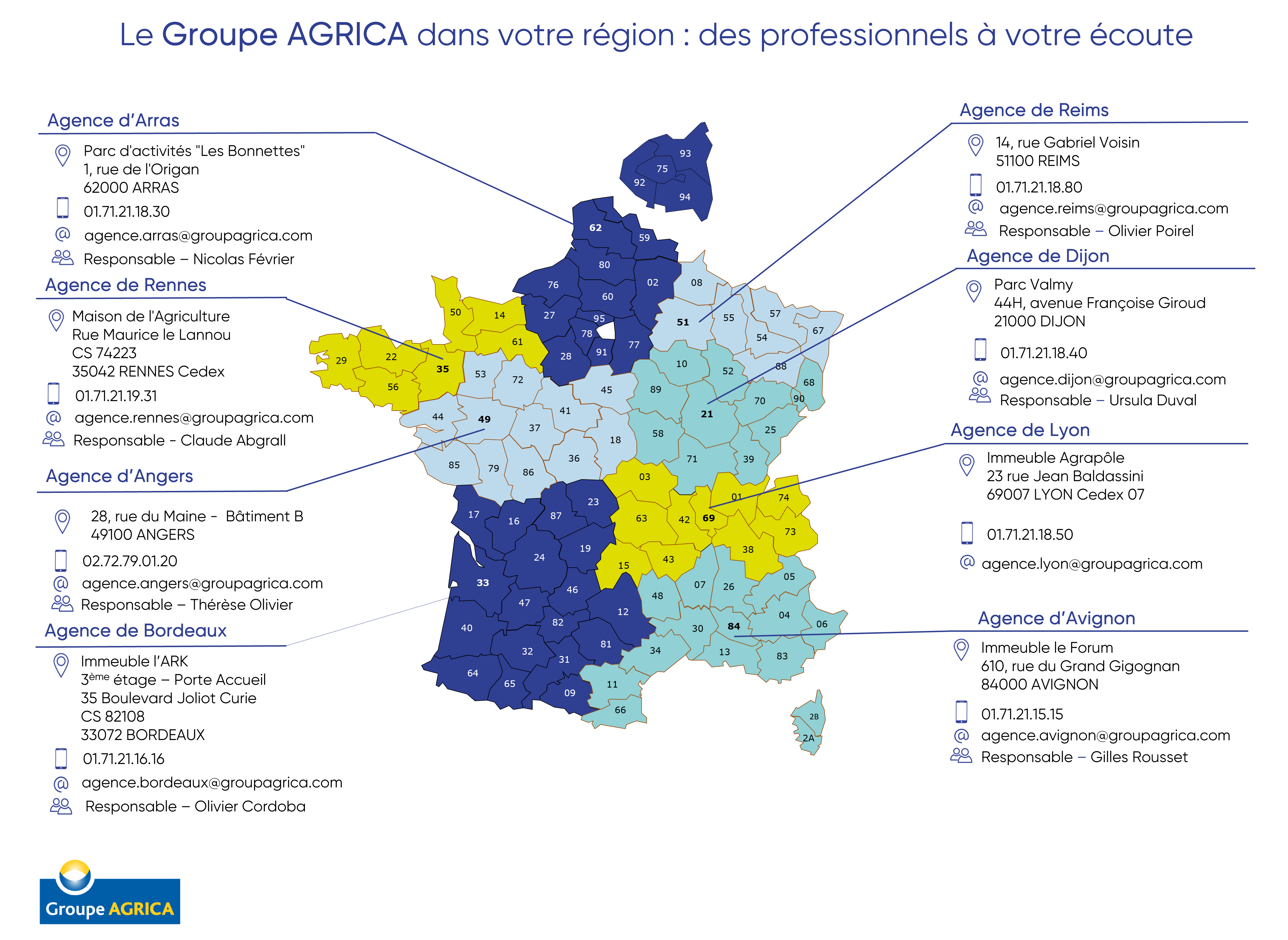 Carte agence agrica