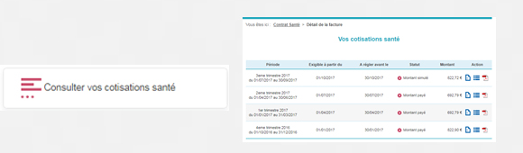 consulter vos cotisations santé