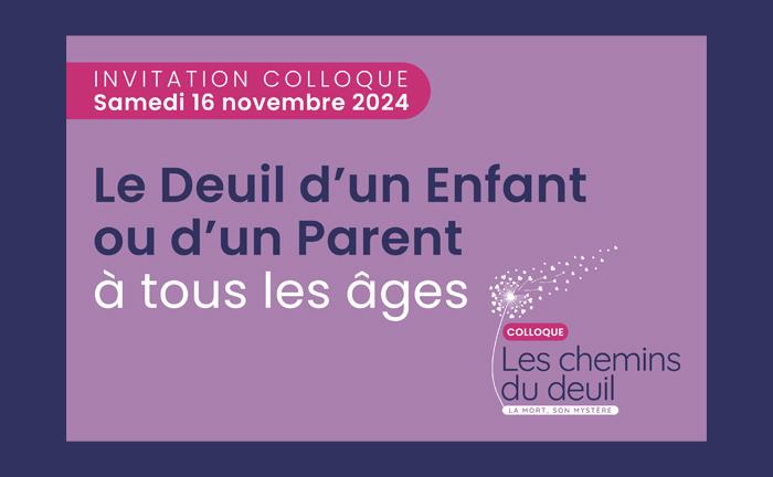 colloque deuil samedi 16 novembre 2024